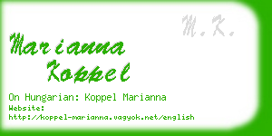 marianna koppel business card